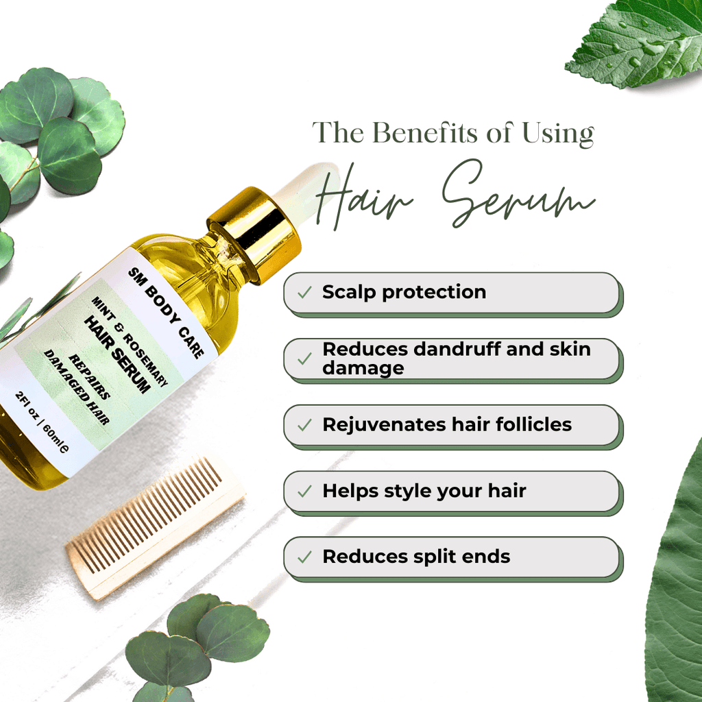 Mint and rosemary hair serum by SM Body Care