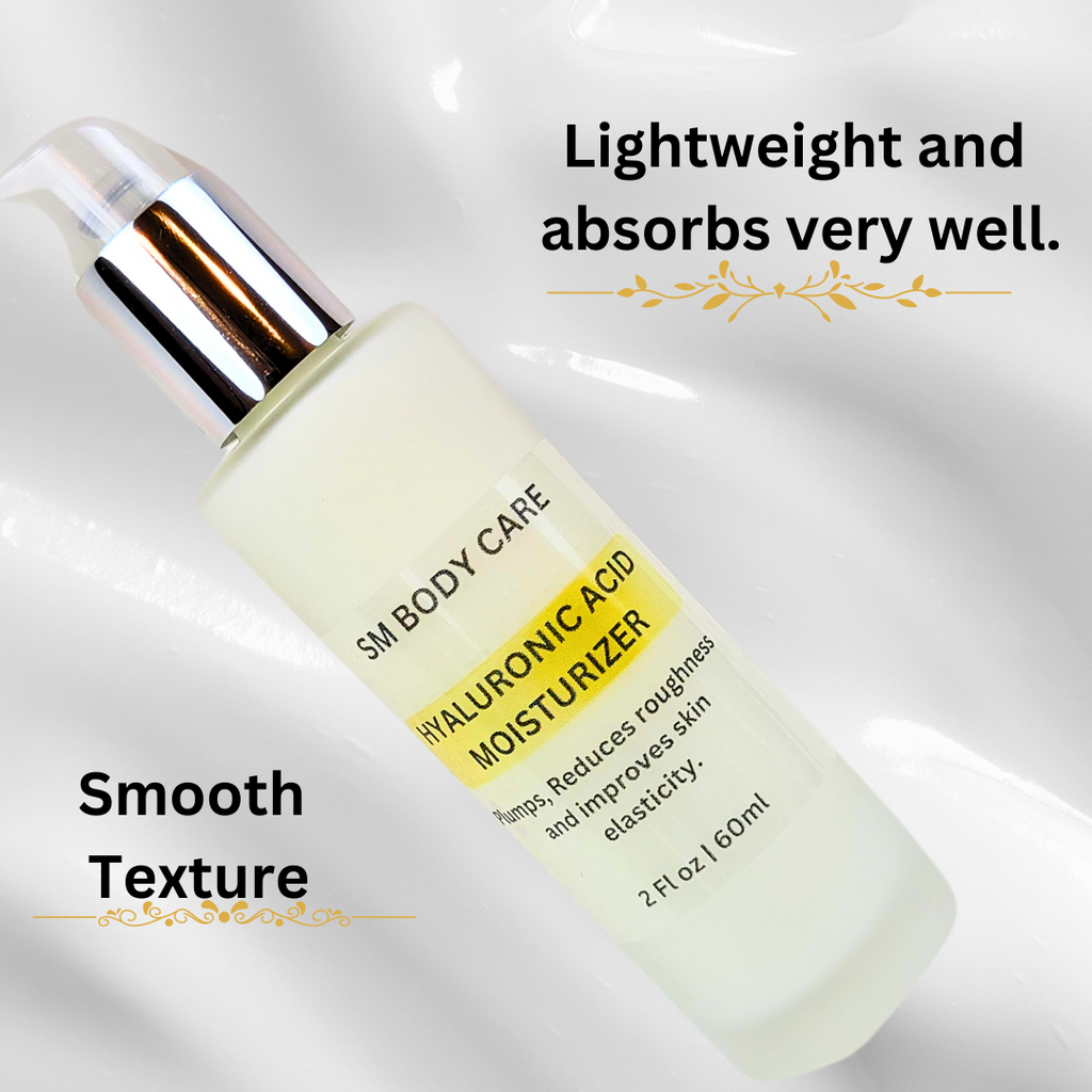 Hyaluronic acid moisturizer, smooth texture that absorbs very well