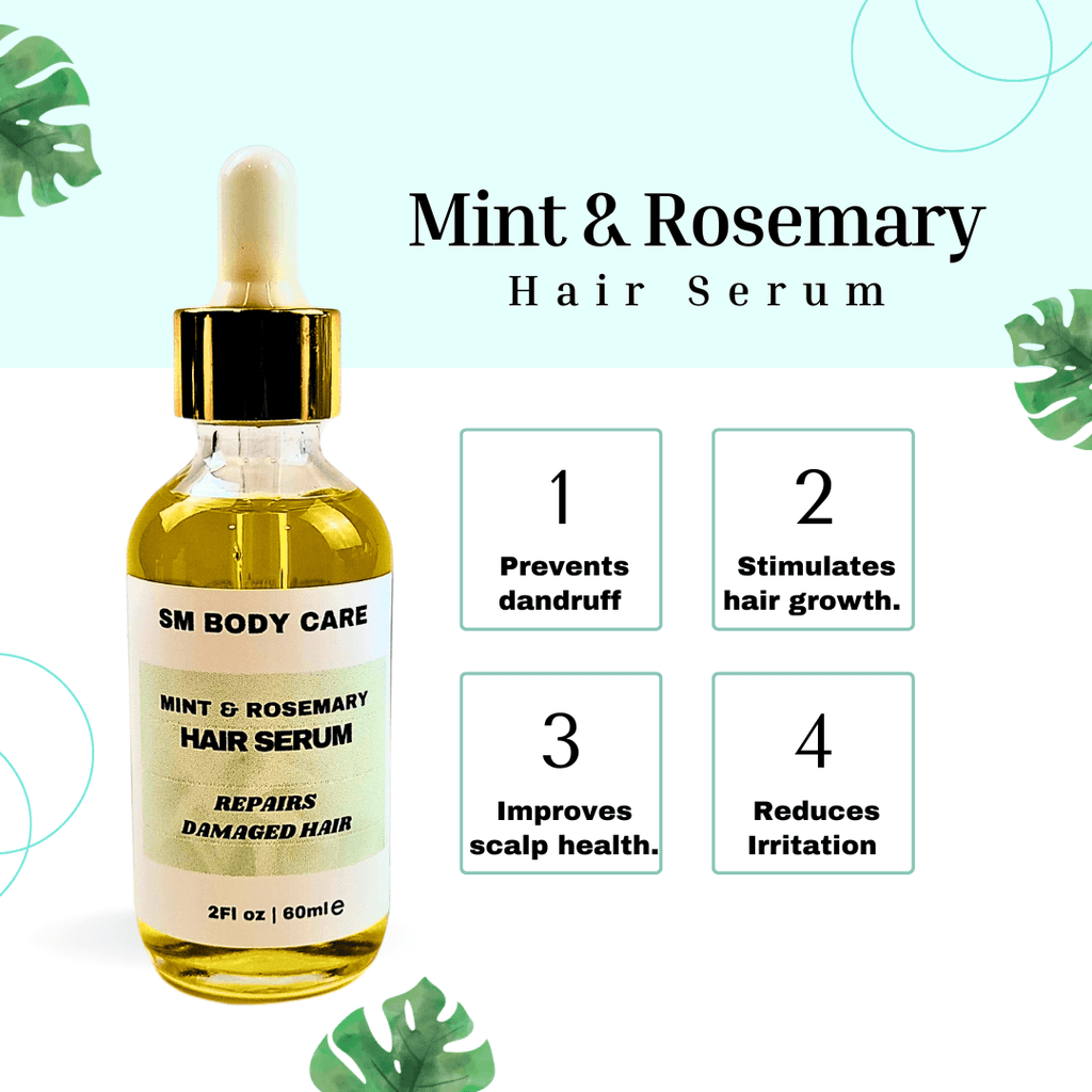 Mint and rosemary hair serum - sm body care