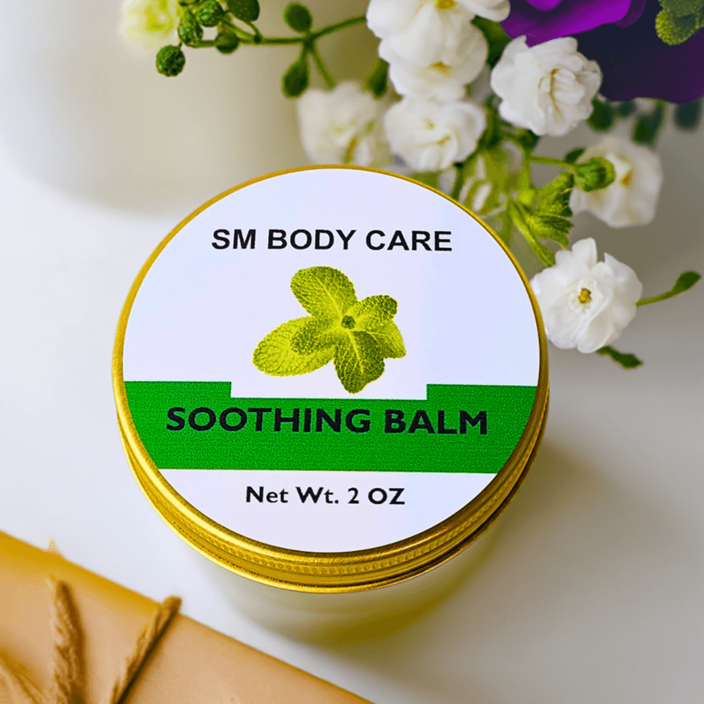 Soothing Balm for achy muscles brough to you by SM Body Care