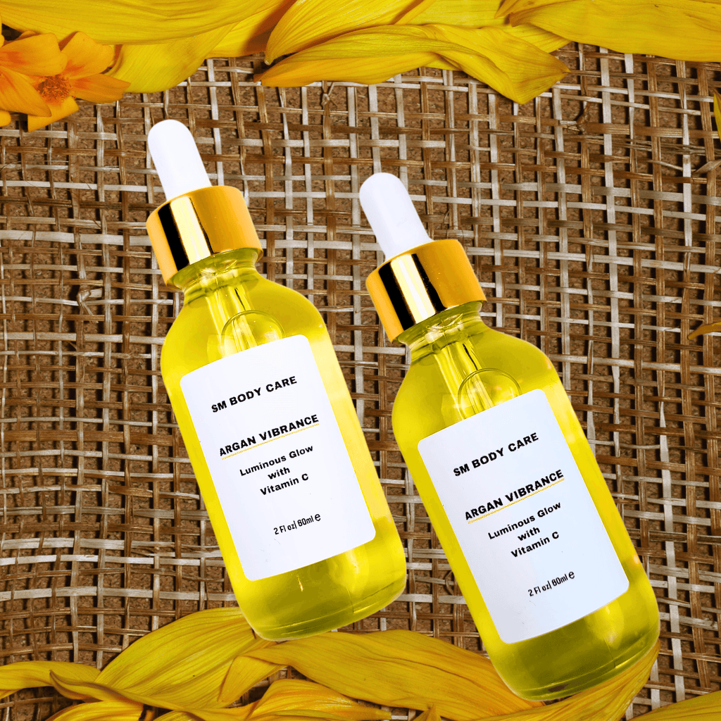 Two Argan Vibrance a agran oil skincare product brought to you by  SM BODY CARE